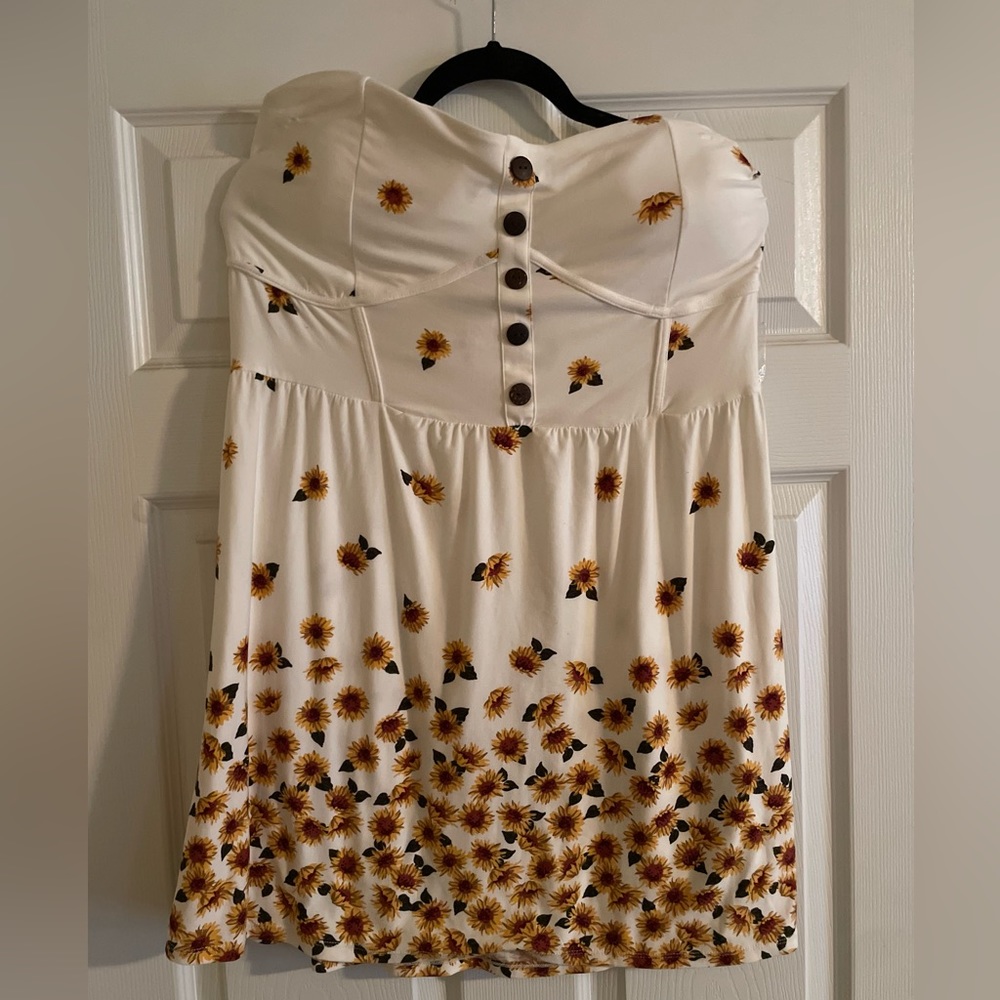 Sleeveless Sunflower Dress